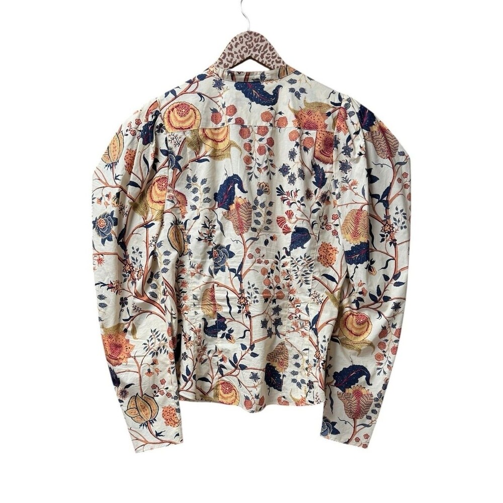 Ulla Johnson Harriet Long Sleeve Blouse Top Button Front Daisy Floral 10 $350